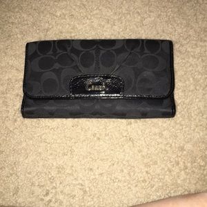 Black coach wallet